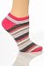 Gestreifte Damensportsocken, Liner Socken, Füßlinge (3er Pack) (37-42) (wie abgebildet)