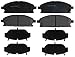 ACDelco Silver 14D855C Ceramic Front Disc Brake Pad Set with Wear Sensor