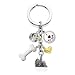 Maltese - I Love My Dog Keychain