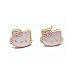 Gorgeous Hello Kitty 14k Gold Layered Pink Bow Enameled Earrings