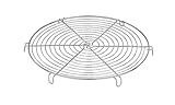 Paderno World Cuisine 8 5/8 Inch Chromed Round Cooling Rack Paderno World Cuisine 8 5/8 Inch Chromed Round Cooling Rack