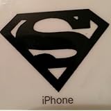 Superman Man of Steel 'S' Shield Black Cell Phone Decal