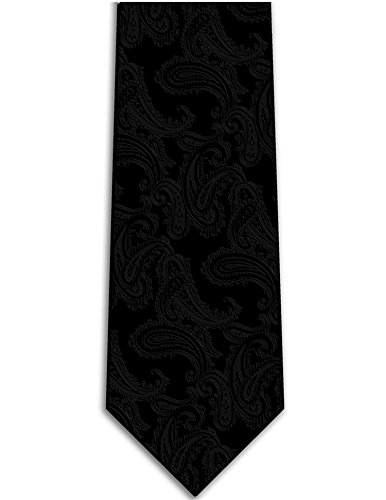 New Red Paisley Jacquard Woven Men's Tie Necktie