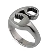 316L Stainless Steel Casting Ring with Wrench Deisgn - 4.5mm Band Width - Size: 9-15