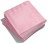 Outdoor Living : Serviettes 2-Ply 33x33cm 20/Pk - Baby Pink