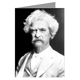 Mark Twain amerikanischer Autor und Humorist, hier im Jahr 1907 Grußkarte Der abgebildete