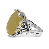 Carolyn Pollack Sterling Silver Yellow Calcite Sweet Dreams Ring
