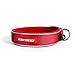 EzyDog Neo Waterproof Dog Collar - Reflective Trim for Nighttime Safety - Adjustable Neoprene Collar with Padding for Superior Comfort - Quick Release Buckle and Built-in ID Clip (Medium, Red)