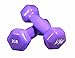 j/fit 2-Pound Vinyl Dumbbell Pair, Lavender