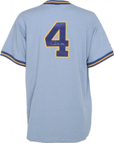 Paul Molitor Autographed Jersey | Details: Milwaukee Brewers, Throwback, Blue