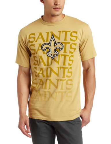 NFL Men's New Orleans Saints All Time Great III Short Sleeve Basic Tee (Harvest Gold, X-Large)