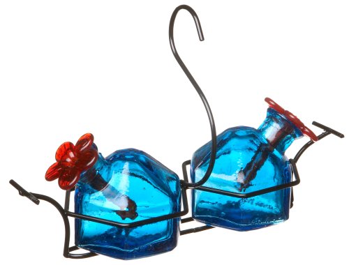 Bouquet 2 Hummingbird Feeder Aqua