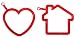 Silikomart House and Heart Silicone Egg Rings
