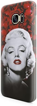 Marilyn Monroe Red Roses Pattern Samsung Galaxy S7 EDGE Hard Plastic Phone Case Cover