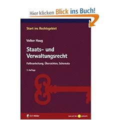 Staats- und Verwaltungsrecht: Fallbearbeitung, �bersichten, Schemata (Start ins Rechtsgebiet)