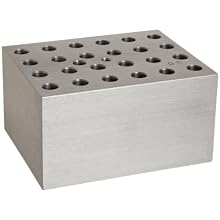 Benchmark Scientific BSW05 Aluminum Dry Bath Heating Block for Digital Dry Bath Incubator, 24 x 0.5mL Centrifuge Tubes Capacity