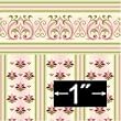 Edwardian Jan Dollhouse Miniature Wallpaper