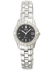Citizen Womens EW1390-55E Eco-Drive Miramar Diamond Accented Stainless Steel Watch