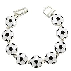 Soccer Ball Magnetic Closure Bracelet Fashion Jewelry