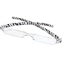 Carson Optical Rim-Free Reading Glasses - Zebra Print Pattern - RG-60