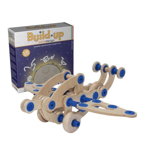 Build-Up Wooden Construction Set 126 Pieces