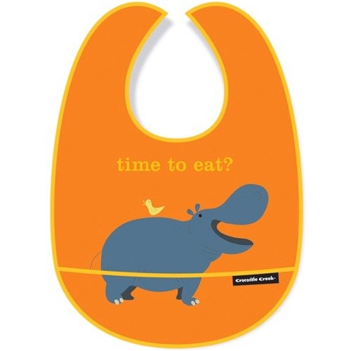 Childrens Toyshop  Apparel : Crocodile Creek Time To Eat Bib
