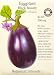 Eggplant Black Beauty Certified Organic Heirloom Seeds 75 Seeds
