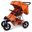 Tike Tech Double Trax360 Stroller - Orange