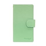 [ docomo sony XPERIA Z2 SIRIUS SO-03F 専用 Diary Case ] ダイアリー 手帳型 レザー 収納 カード入れ ストラップ 穴 付き シンプル ケース カバー 【★D07 クリームミント★】