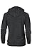 Venley Adult Women Buttersoft Tri-Onyx Pullover Hoodie