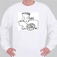 Sweatshirt with "black and white", trees, cut, grass, "South America", Brazil, deforestation, wood, stumps