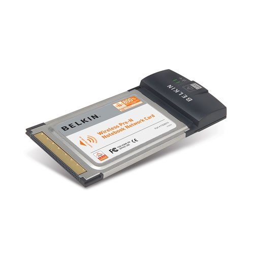 Childrens Toyshop  Computer : Belkin Wireless Pre-N Network Notebook Card - Network adapter - CardBus - 802.11b, 802.11g, 802.11n (draft)