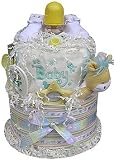 2 Tiered Neutral Diaper Cake