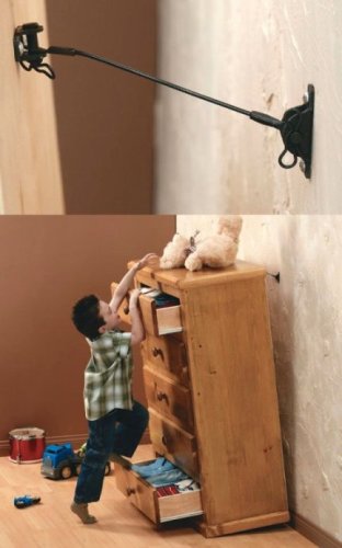 Hangman TK-400 Anti-Tip Kit, 400 Pound Falling Furniture Prevention Device