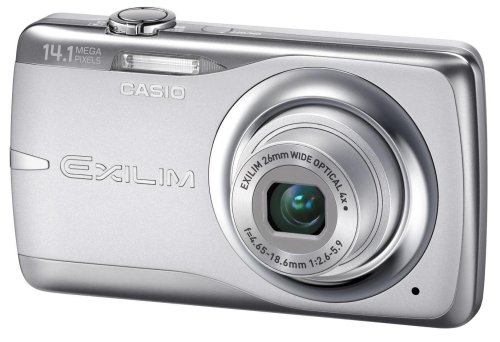 Casio EXILIM EX-Z550 SR Digitalkamera (14 Megapixel, 4-fach opt. Zoom, 6,9 cm Display, Bildstabilisator) silber