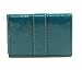 NEW AUTHENTIC COACH PATENT LEATHER CARD CASE WITH ID WINDOWS 60567 (Teal)