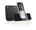 Siemens Gigaset SL400 A High End DECT Schnurlostelefon mit Anrufbeantworter, Farbdisplay, USB-Anschluss, Bluetooth, metall / schwarz
