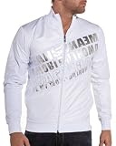 - Herren-Jacke und weiß gedruckt Strass Mode-Trends - Farbe: Weiss Grösse: S