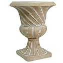 Dynamic Design FSU2201LS Spiral Urn, Stone