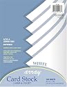 Pacon Array Card Stock, 65 lb, White, Letter, 100 Sheets per Pack (101188 )