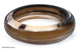 Bull horn bracelet, 'Natural'