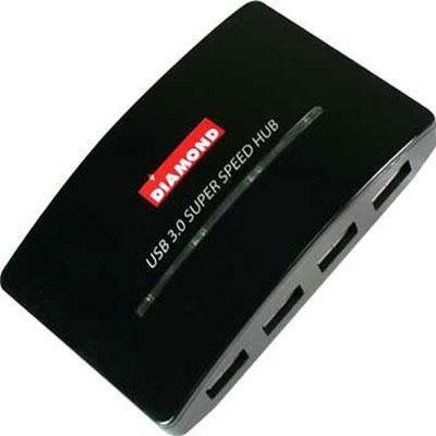 New Diamond Multimedia Usb304h Usb Hub External Hot-Swappable 5 Gbps Usb 3.0 Superspeed Retail