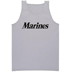 Marines Tank Top - Military Style Physical Training Tank in gray