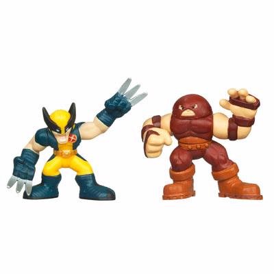 Marvel Superhero Squad Series 19 Mini 3 Inch Figure 2Pack Wolverine Juggernaut