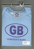 Short sleeve tee GB Gorgeous baby' blue