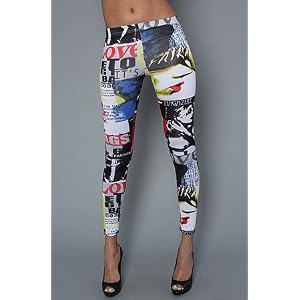 Buy *NYC Boutique The All Over Face Leggings in,Leggings for Women by NYC Boutique