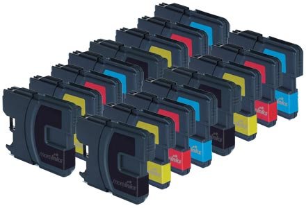 16 Brother MFC 490CW Hochwertige Kompatible Druckerpatronen - Cyan Magenta Gelb Schwarz