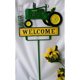 John Deere Weather- Gauge Garden Stake