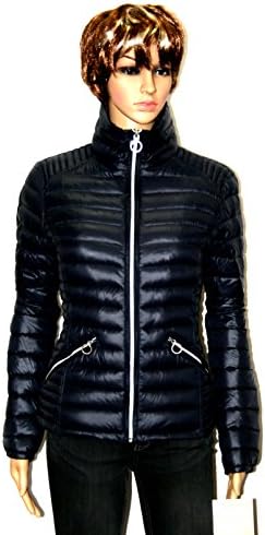 MICHAEL Michael Kors women's Packable down fill Puffer Coat jacket $190 NAVY (M)