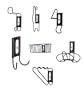 Racor InterChange ICK-11B 23-Piece WallDocking Kit, Black
